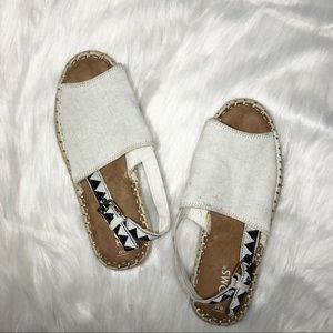 Toms Slingback Flat Sandals, Size 8